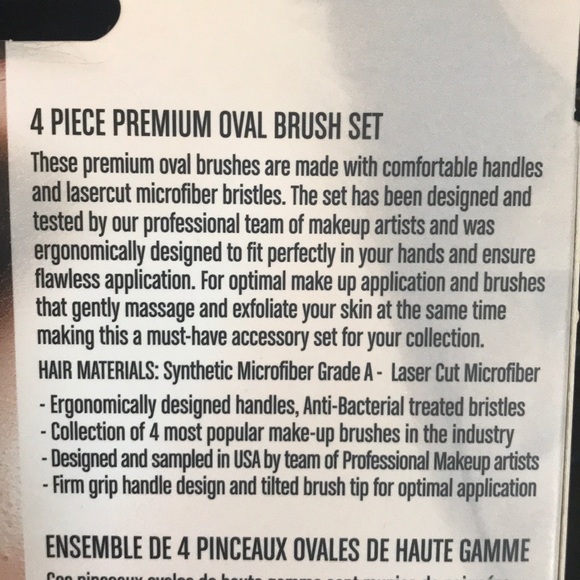 Brand new Set of 4 Zoe Ayla premium oval brush set - Picture 5 of 5